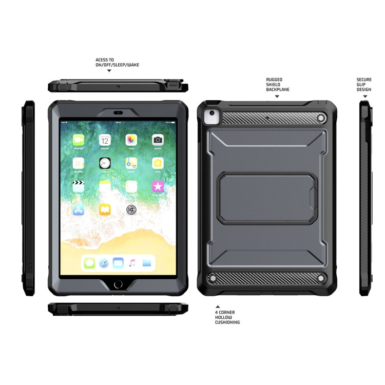 For iPad 9.7 2017/2018 Explorer PC + TPU Tablet Protective Case(Grey) - iPad 9.7 (2018) & (2017) Cases by buy2fix | Online Shopping UK | buy2fix