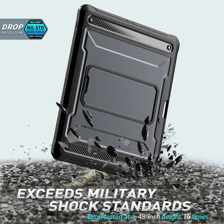For iPad Pro 12.9 2021/2020/2018 Explorer PC + TPU Tablet Protective Case with Pen Slot(Grey) - iPad Pro 12.9 (2022/2021) Cases by buy2fix | Online Shopping UK | buy2fix