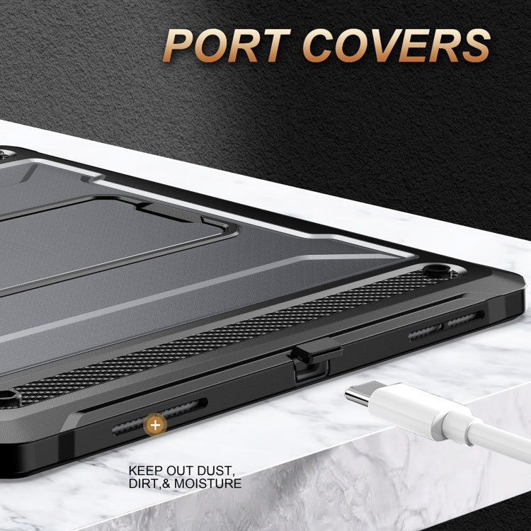 For iPad Pro 12.9 2021/2020/2018 Explorer PC + TPU Tablet Protective Case with Pen Slot(Grey) - iPad Pro 12.9 (2022/2021) Cases by buy2fix | Online Shopping UK | buy2fix