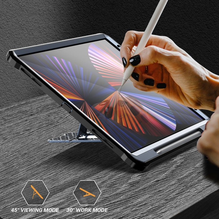 For iPad Pro 12.9 2021/2020/2018 Explorer PC + TPU Tablet Protective Case with Pen Slot(Blue) - iPad Pro 12.9 (2022/2021) Cases by buy2fix | Online Shopping UK | buy2fix