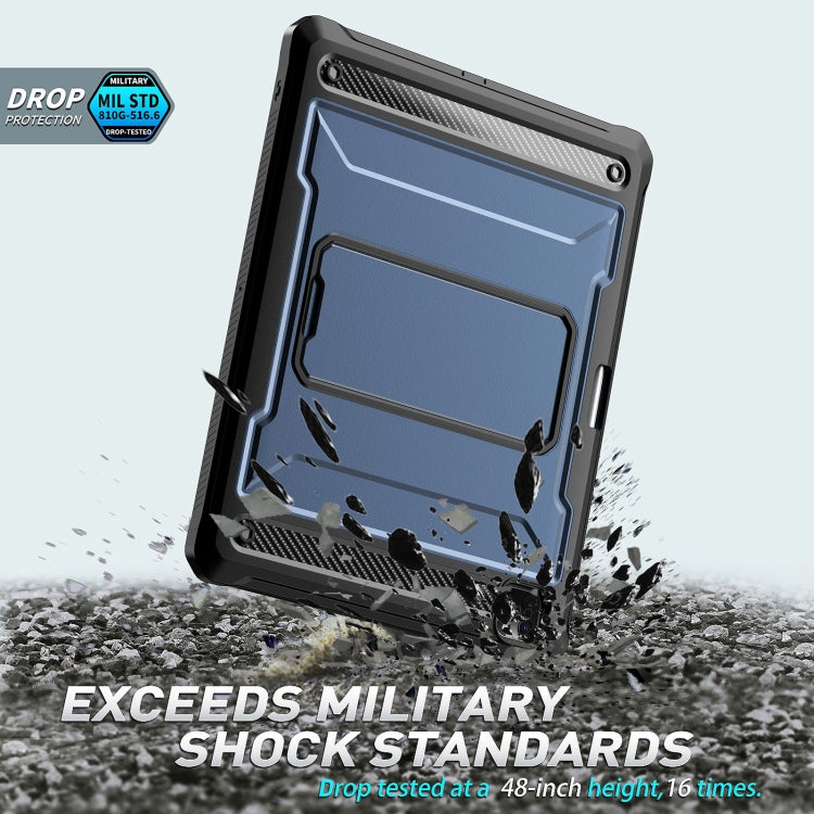 For iPad Pro 12.9 2021/2020/2018 Explorer PC + TPU Tablet Protective Case with Pen Slot(Blue) - iPad Pro 12.9 (2022/2021) Cases by buy2fix | Online Shopping UK | buy2fix