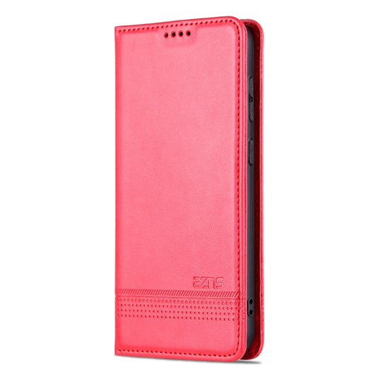 For Samsung Galaxy S23+ 5G AZNS Magnetic Calf Texture Flip Leather Phone Case(Red) by AZNS