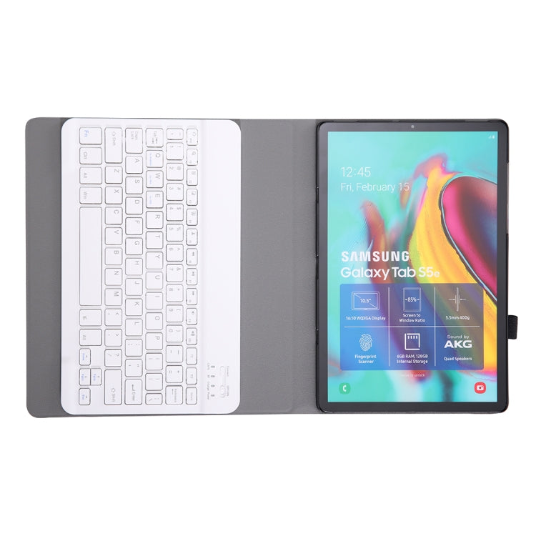 A610 For Galaxy Tab S6 Lite 10.4 P610 / P615 (2020) Bluetooth Keyboard Tablet Case with Stand & Elastic Pen Band(Gold) by buy2fix