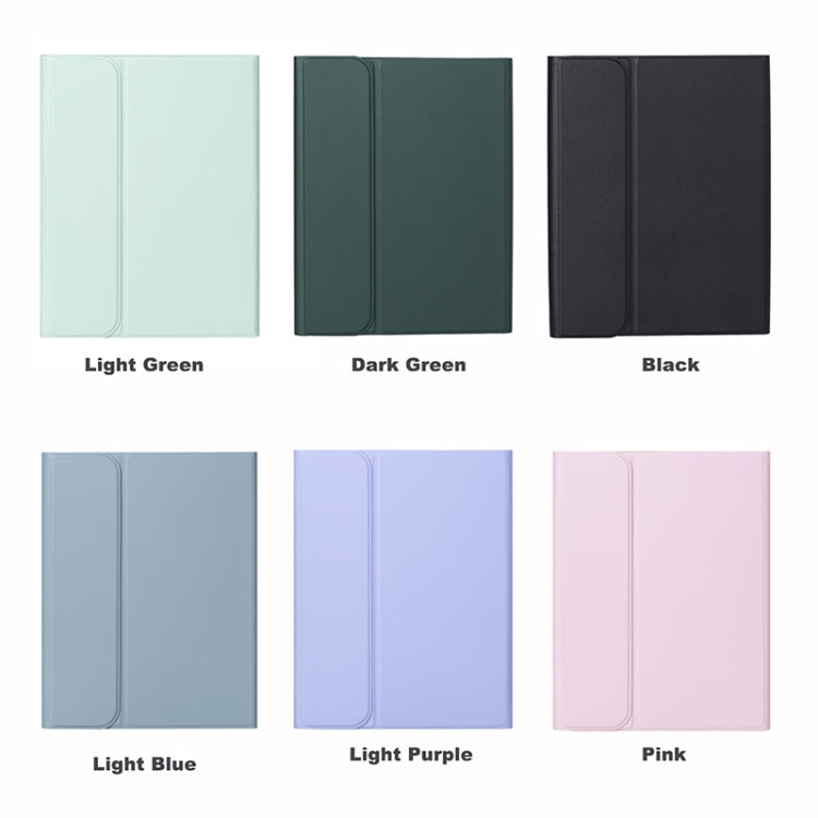 For iPad 10th Gen 10.9 2022 SA-10DS Backlight Bluetooth Keyboard Leather Tablet Case with Pen Slot(Dark Green) by buy2fix