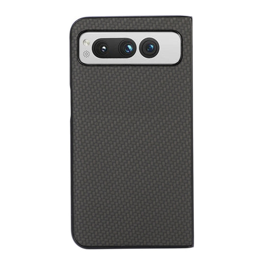For Google Pixel Fold Carbon Fiber Texture Shockproof Phone Case(Black) by buy2fix