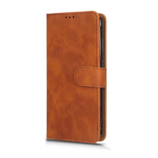 For Blackview BV5200 Skin Feel Magnetic Flip Leather Phone Case(Brown) by buy2fix