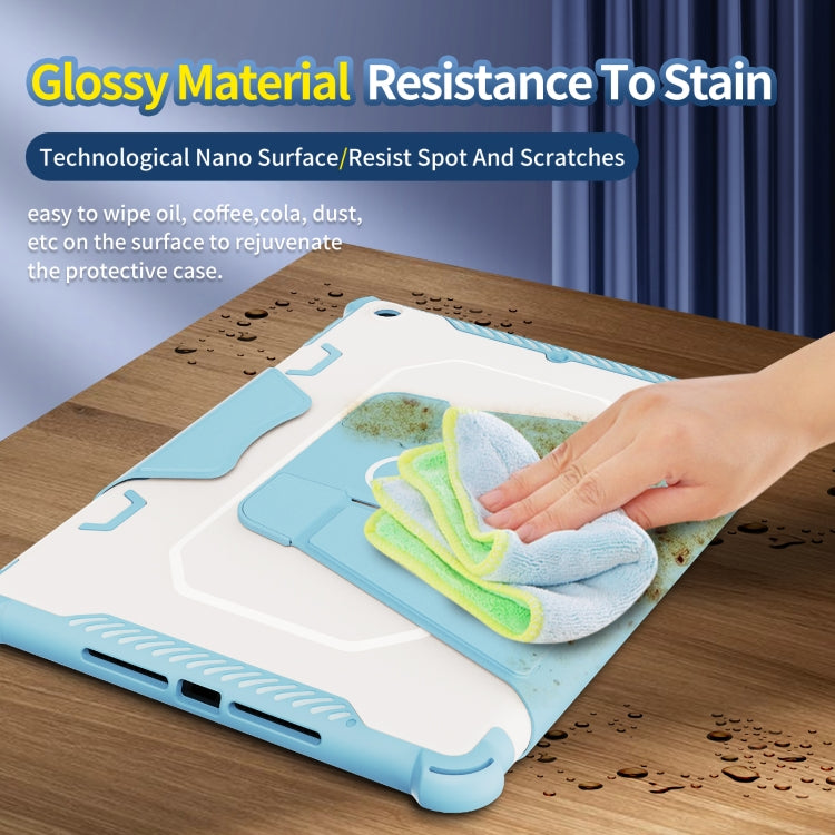 For iPad 10.2 2021 360 Degree Rotating Armored Smart Tablet Leather Case(Green) - iPad 10.2 Cases by buy2fix | Online Shopping UK | buy2fix