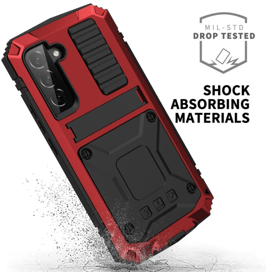 For Samsung Galaxy S23 5G R-JUST Life Waterproof Dustproof Shockproof Phone Case(Red) by R-JUST