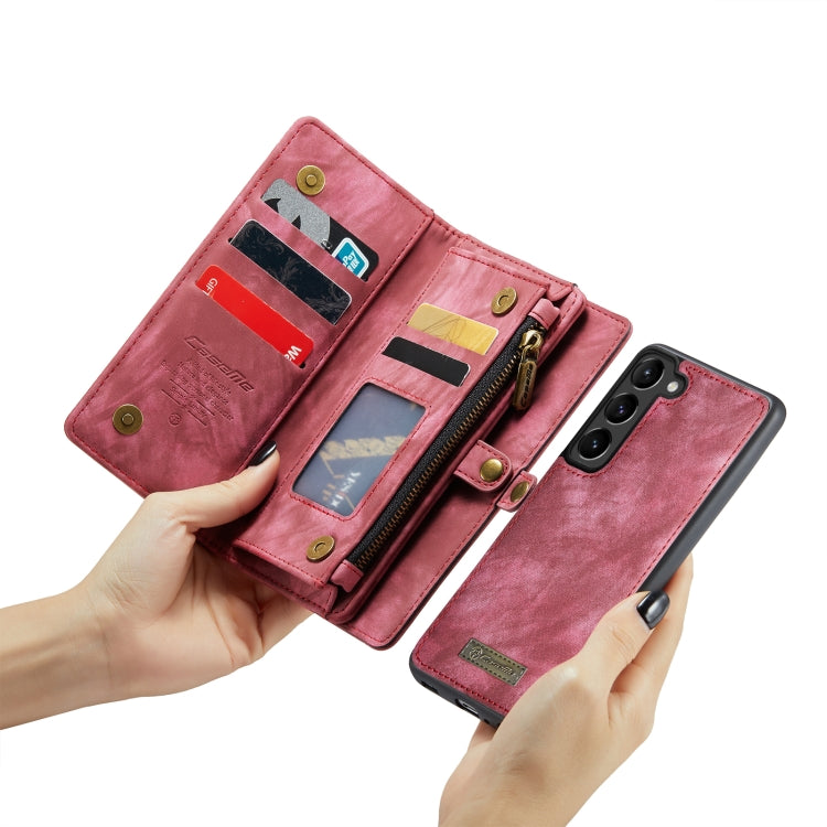 For Samsung Galaxy S23+ 5G CaseMe 008 Detachable Multifunctional Leather Phone Case(Red) - Galaxy S23+ 5G Cases by CaseMe | Online Shopping UK | buy2fix