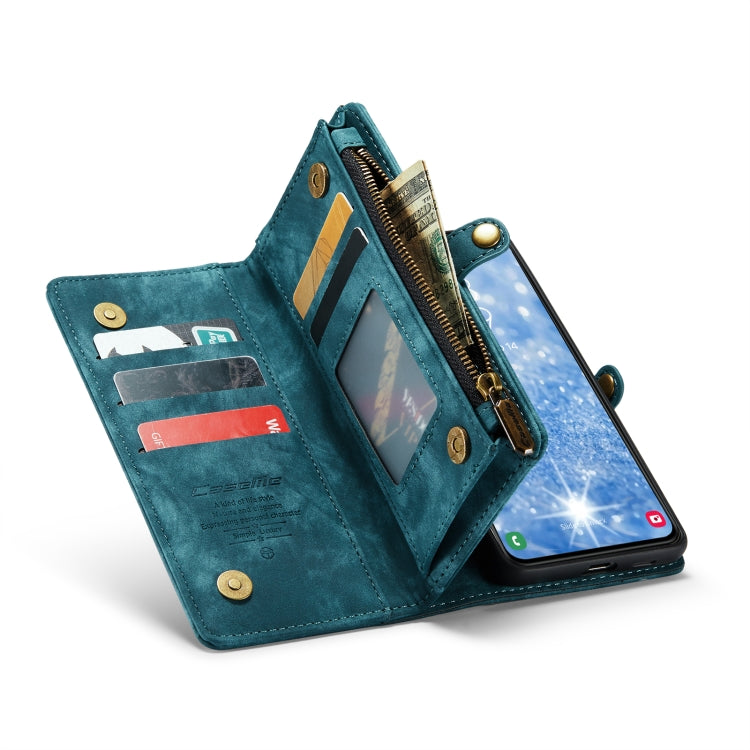 For Samsung Galaxy S23+ 5G CaseMe 008 Detachable Multifunctional Leather Phone Case(Blue) - Galaxy S23+ 5G Cases by CaseMe | Online Shopping UK | buy2fix