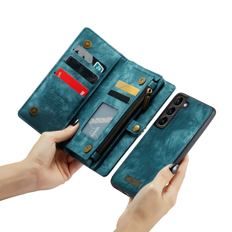 For Samsung Galaxy S23+ 5G CaseMe 008 Detachable Multifunctional Leather Phone Case(Blue) - Galaxy S23+ 5G Cases by CaseMe | Online Shopping UK | buy2fix