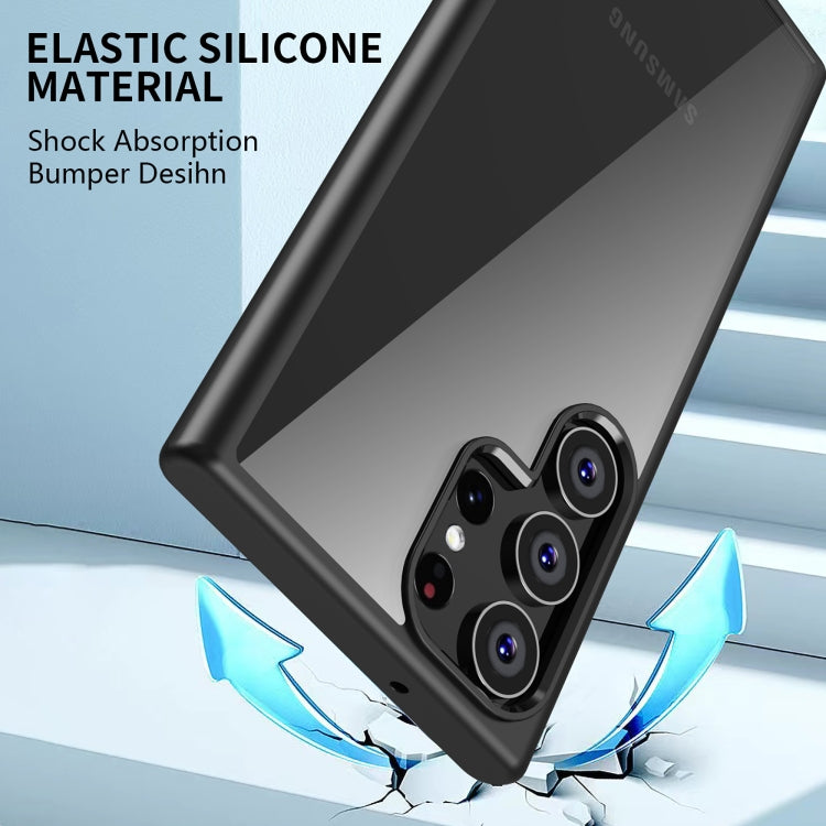 For Samsung Galaxy S23 Ultra 5G iPAKY Shockproof PC + TPU Protective Phone Case(Black) by iPAKY