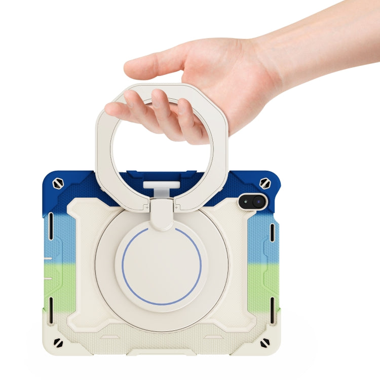 For iPad 2025 / 2022 Armor Contrast Color Silicone + PC Tablet Case(Colorful Blue) - iPad 2025 / 2022 Cases by buy2fix | Online Shopping UK | buy2fix