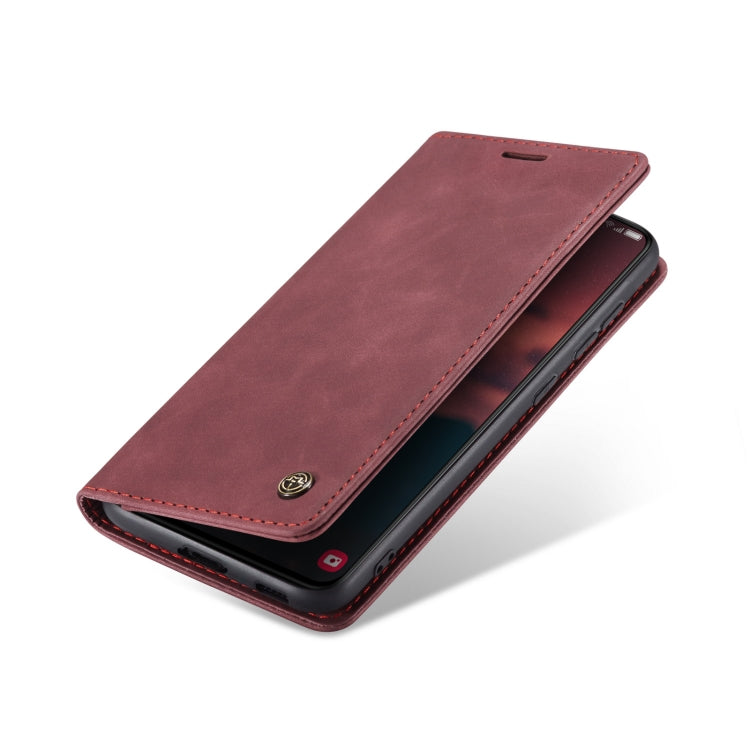 For Samsung Galaxy S23+ 5G CaseMe 013 Multifunctional Horizontal Flip Leather Phone Case(Wine Red) by CaseMe