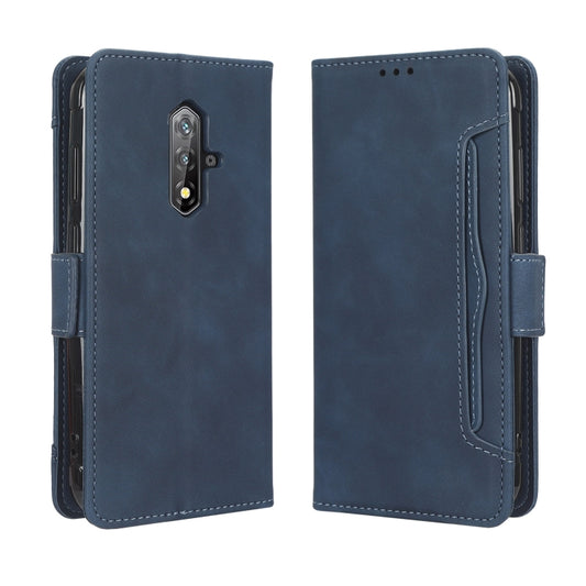 For Blackview BV5200 Skin Feel Calf Texture Card Slots Leather Phone Case(Blue) by buy2fix