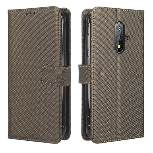 For Blackview BV5200 Diamond Texture Leather Phone Case(Brown) by buy2fix