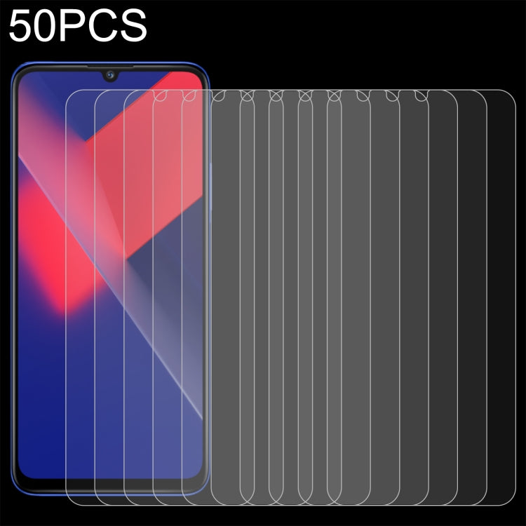 For Wiko 10 50pcs 0.26mm 9H 2.5D Tempered Glass Film - More Brand by buy2fix | Online Shopping UK | buy2fix