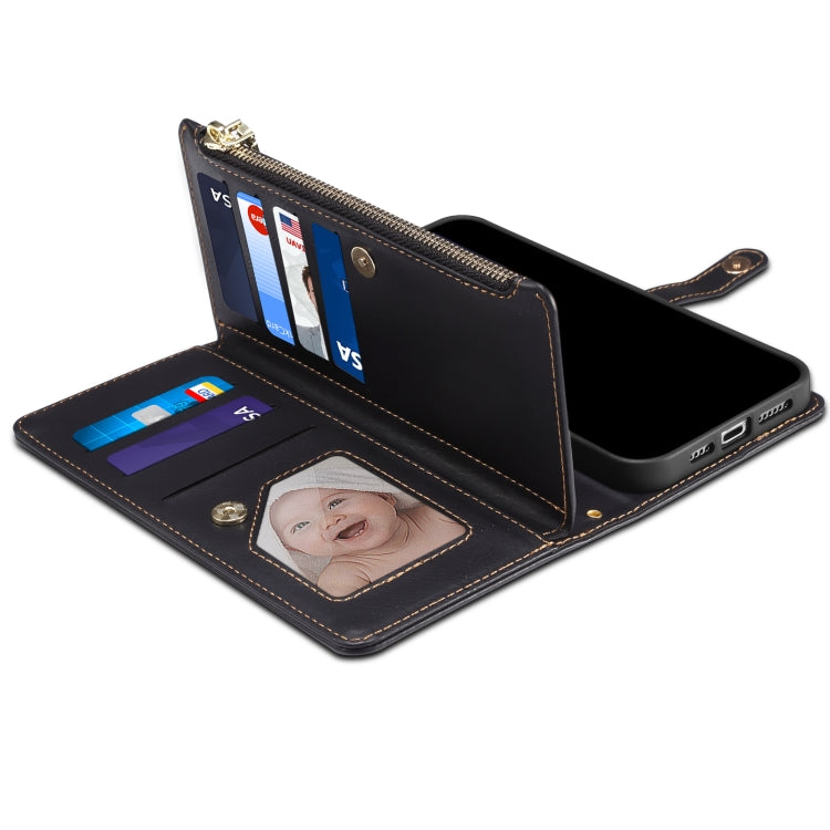 For Samsung Galaxy S23 Ultra 5G ESEBLE Star Series Lanyard Zipper Wallet RFID Leather Case(Black) - Galaxy S23 Ultra 5G Cases by ESEBLE | Online Shopping UK | buy2fix