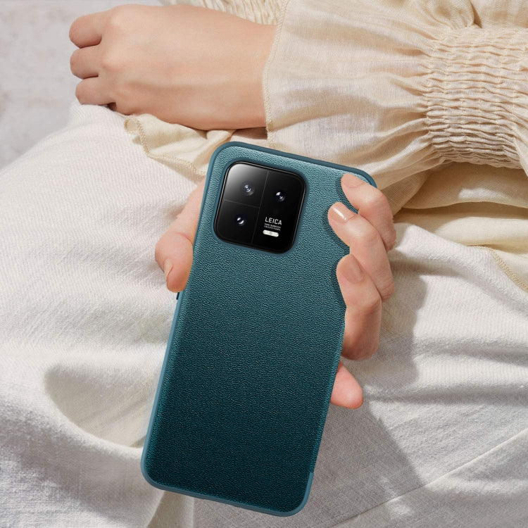 For Xiaomi 13 Magnetic Side Window View Shockproof Horizontal Flip Leather Case(Black) by buy2fix