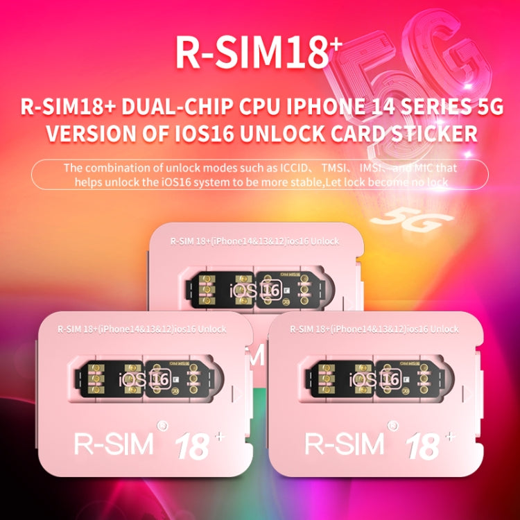 R-SIM 18+ Turns Locked Into Unlocked iOS16 System Universal 5G Unlocking Card - Unlock SIM Card by buy2fix | Online Shopping UK | buy2fix