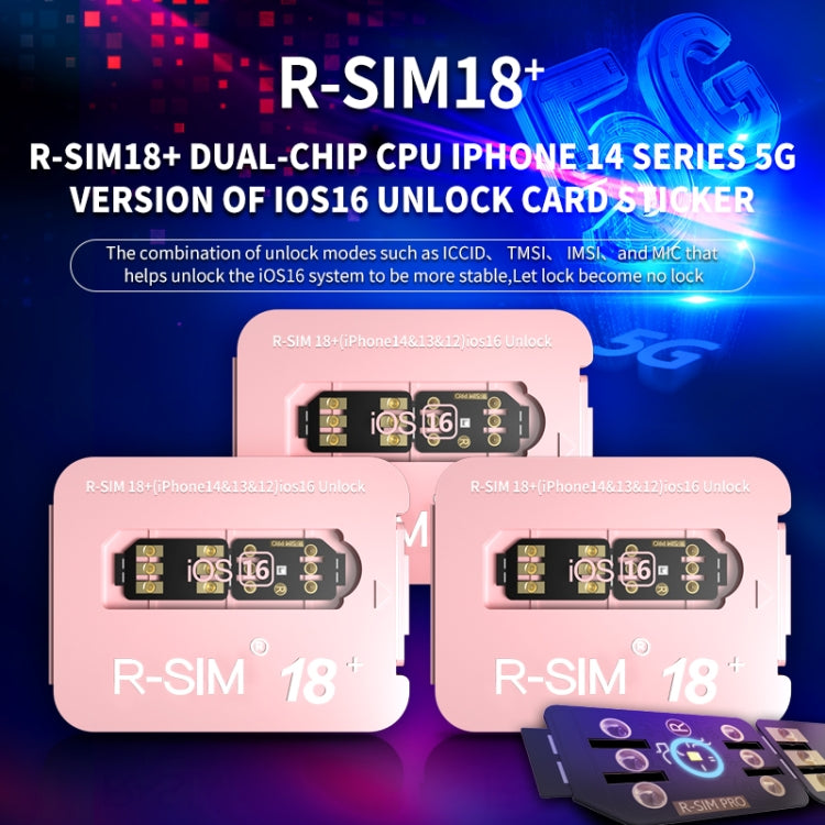 R-SIM 18+ Turns Locked Into Unlocked iOS16 System Universal 5G Unlocking Card - Unlock SIM Card by buy2fix | Online Shopping UK | buy2fix