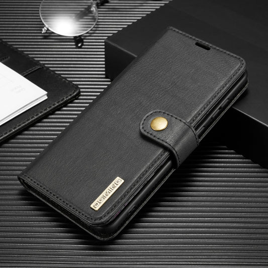 For Galaxy S20+ DG.MING Crazy Horse Texture Flip Detachable Magnetic Leather Case with Holder & Card Slots & Wallet(Black) by DG.MING