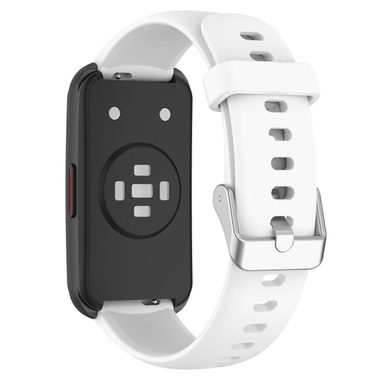 For Keep Band B5 / B4 / B4 Lite 16mm Glossy Surface Silicone Watch Band(White) - Watch Bands by buy2fix | Online Shopping UK | buy2fix
