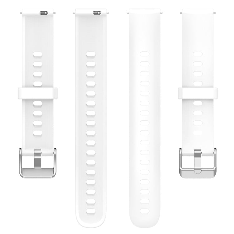 For Keep Band B5 / B4 / B4 Lite 16mm Glossy Surface Silicone Watch Band(White) - Watch Bands by buy2fix | Online Shopping UK | buy2fix