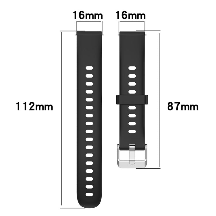 For Keep Band B5 / B4 / B4 Lite 16mm Glossy Surface Silicone Watch Band(White) - Watch Bands by buy2fix | Online Shopping UK | buy2fix
