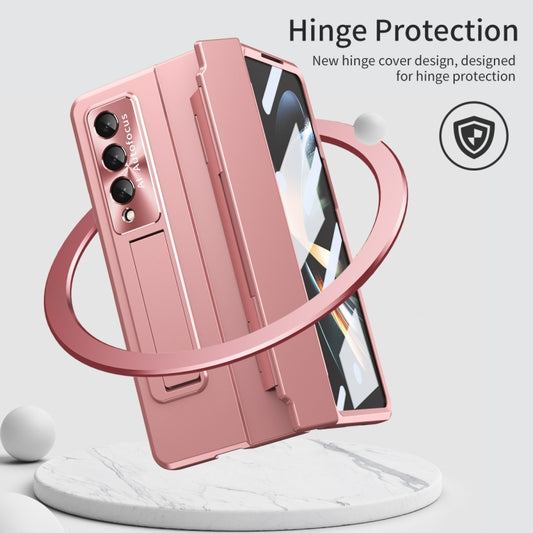For Samsung Galaxy Z Fold4 Integrated Folding Phone Case with Hinge(Rose Gold) - Galaxy Z Fold4 5G Cases by buy2fix | Online Shopping UK | buy2fix