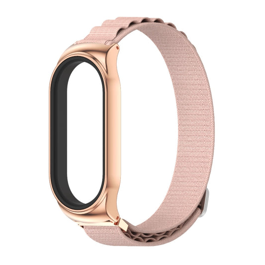 For Xiaomi Mi Band 6 / 5 / 4 / 3 MIJOBS CS Nylon Breathable Watch Band(Pink Rose Gold) by MIJOBS