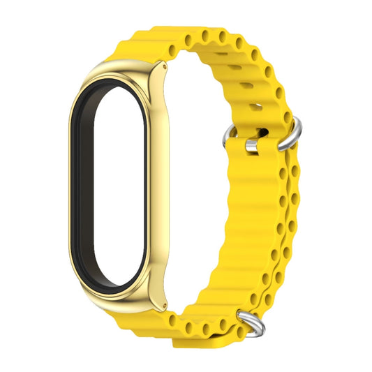 For Xiaomi Mi Band 6 / 5 / 4 / 3 MIJOBS CS Marine Silicone Breathable Watch Band(Yellow Gold) by MIJOBS
