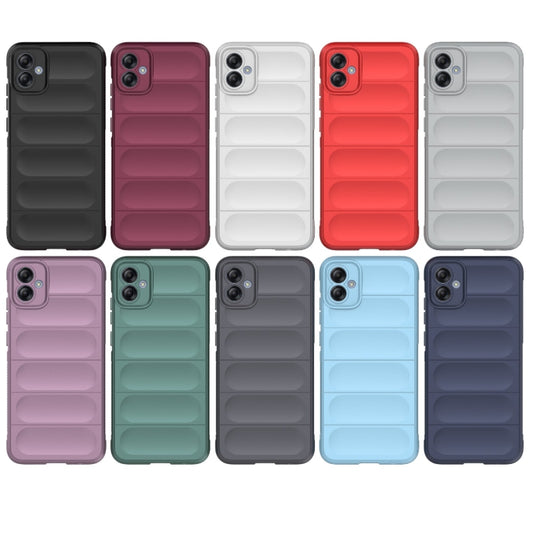 For Samsung Galaxy A04e 4G Magic Shield TPU + Flannel Phone Case(Wine Red) by buy2fix