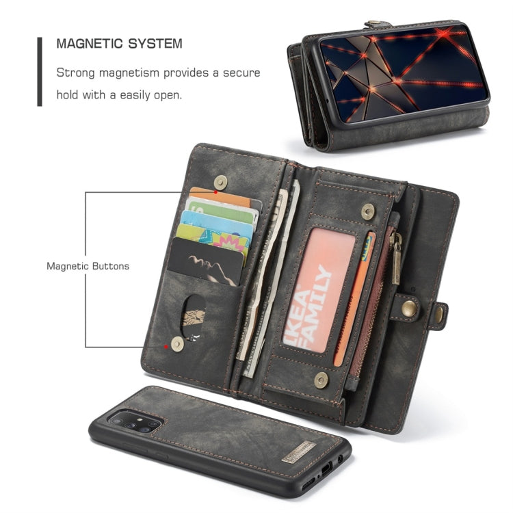 For Galaxy A51 4G CaseMe-008 Detachable Multifunctional Horizontal Flip Leather Case with Card Slot & Holder & Zipper Wallet & Photo Frame(Black) - Galaxy Phone Cases by CaseMe | Online Shopping UK | buy2fix