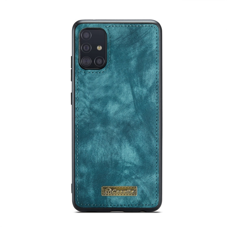 For Galaxy A71 4G CaseMe-008 Detachable Multifunctional Horizontal Flip Leather Case with Card Slot & Holder & Zipper Wallet & Photo Frame(Blue) - Galaxy Phone Cases by CaseMe | Online Shopping UK | buy2fix