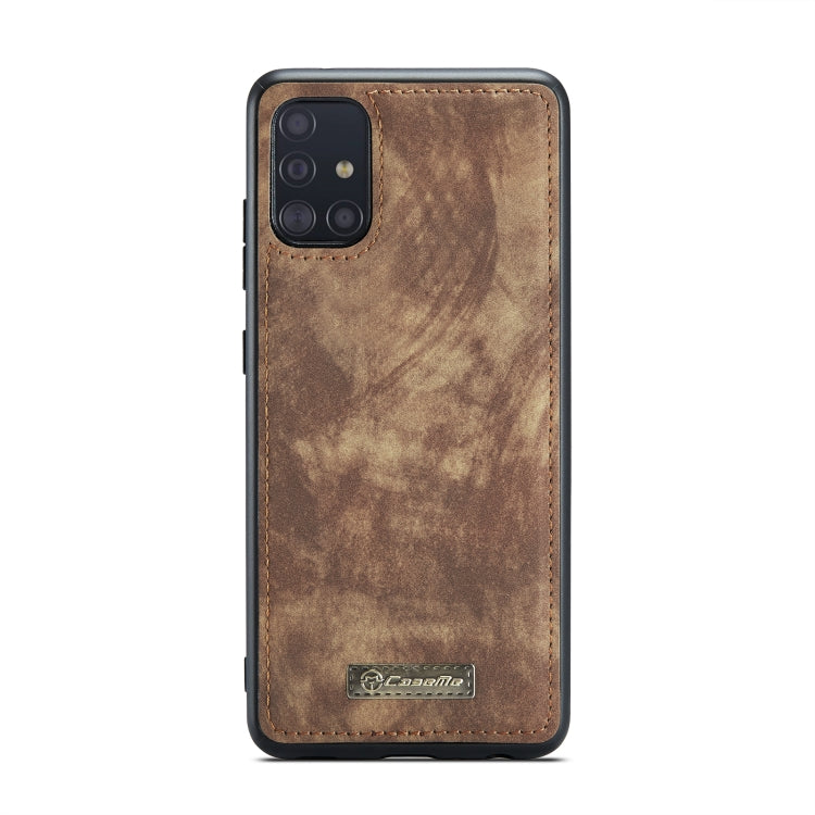 For Galaxy A71 4G CaseMe-008 Detachable Multifunctional Horizontal Flip Leather Case with Card Slot & Holder & Zipper Wallet & Photo Frame(Brown) - Galaxy Phone Cases by CaseMe | Online Shopping UK | buy2fix