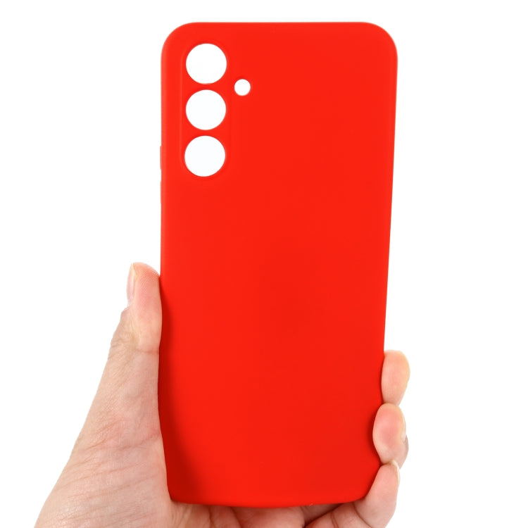 For Samsung Galaxy A54 5G Solid Color Liquid Silicone Dropproof Full Coverage Phone Case(Red) - Galaxy Phone Cases by buy2fix | Online Shopping UK | buy2fix