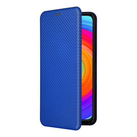 For Ulefone Note 14 Carbon Fiber Texture Flip Leather Phone Case(Blue) by buy2fix