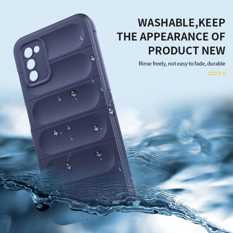 For Samsung Galaxy A03s India Version Magic Shield TPU + Flannel Phone Case(White) by buy2fix