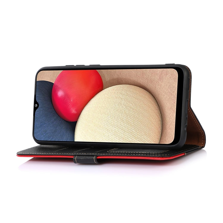 For Xiaomi Redmi Note 13 4G KHAZNEH Litchi Texture Leather RFID Phone Case(Black) by buy2fix