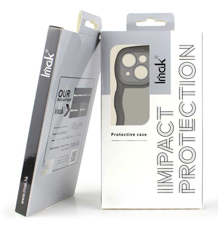 For iPhone 14 IMAK UX-8 Series Transparent Shockproof TPU Phone Case(Transparent Black) by imak