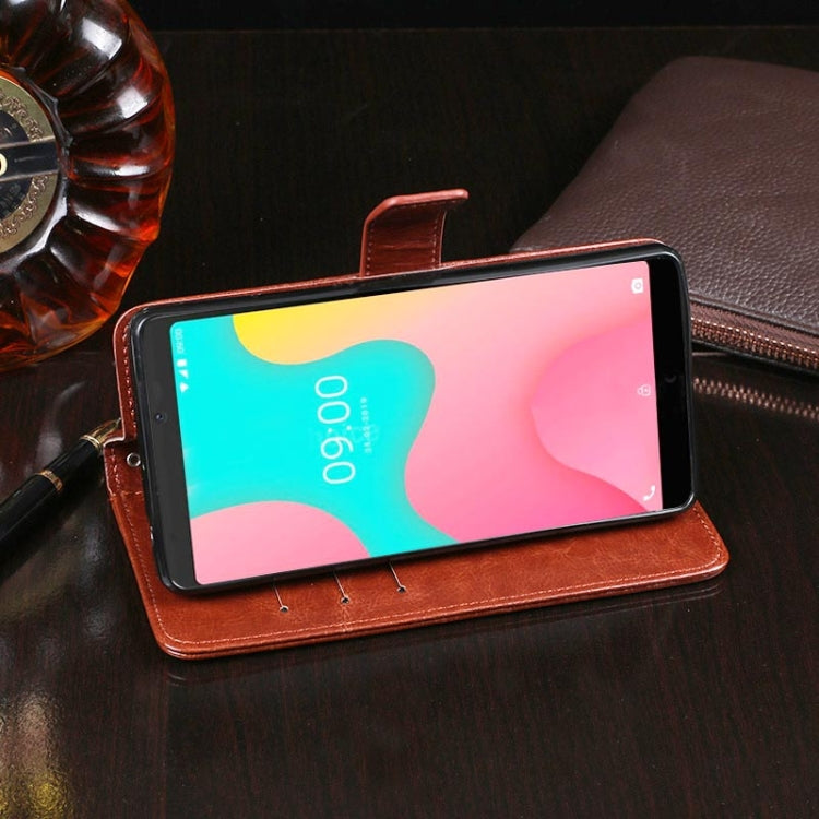 For Wiko Y60 idewei Crazy Horse Texture Horizontal Flip Leather Case with Holder & Card Slots & Wallet(Yellow) - More Brand by idewei | Online Shopping UK | buy2fix