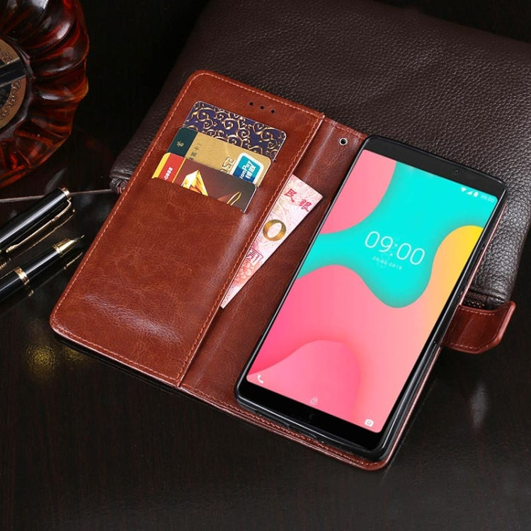 For Wiko Y60 idewei Crazy Horse Texture Horizontal Flip Leather Case with Holder & Card Slots & Wallet(Yellow) - More Brand by idewei | Online Shopping UK | buy2fix