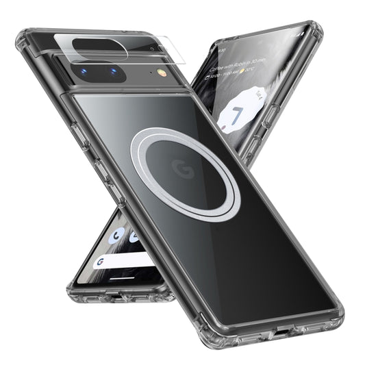 For Google Pixel 7 Transparent Frosted MagSafe Phone Case by buy2fix