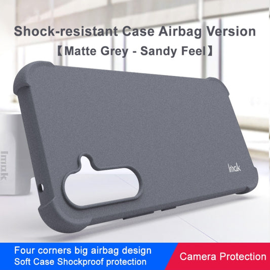 For Samsung Galaxy A54 5G imak Shockproof Airbag TPU Phone Case(Matte Grey) by imak
