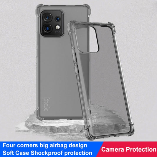 For Motorola Moto X40 5G imak Shockproof Airbag TPU Phone Case(Transparent Black) by imak