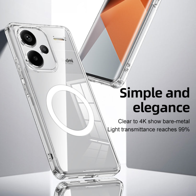 For Xiaomi Redmi Note 13 Pro+ Armor Clear TPU Hard PC Phone Case(Matte Black) by buy2fix