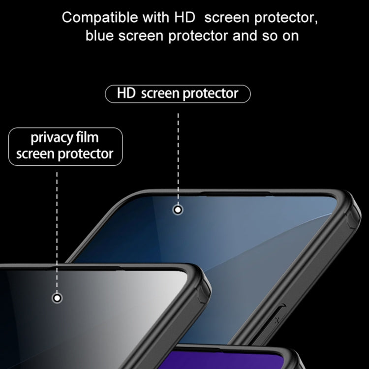 For Xiaomi Redmi K70 Pro Armor Clear TPU Hard PC Phone Case(Matte Black) - K70 Pro Cases by buy2fix | Online Shopping UK | buy2fix