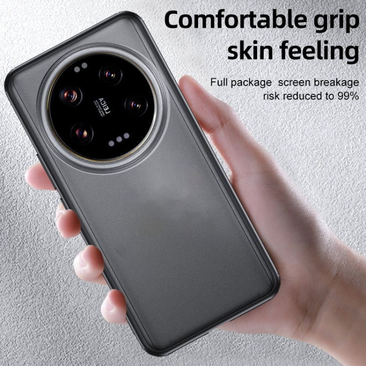 For Xiaomi 14 Ultra Armor Clear TPU Hard PC Phone Case(Matte Black) by buy2fix