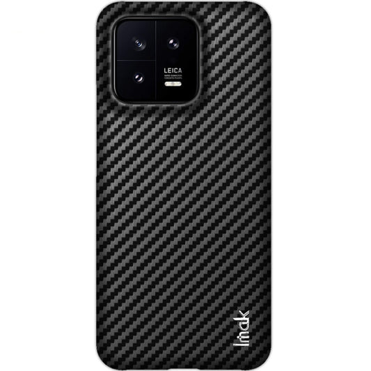 For Xiaomi 13 5G 7.98mm Glass Version IMAK Ruiyi Series Carbon Fiber PU + PC Phone Case(Black) by imak